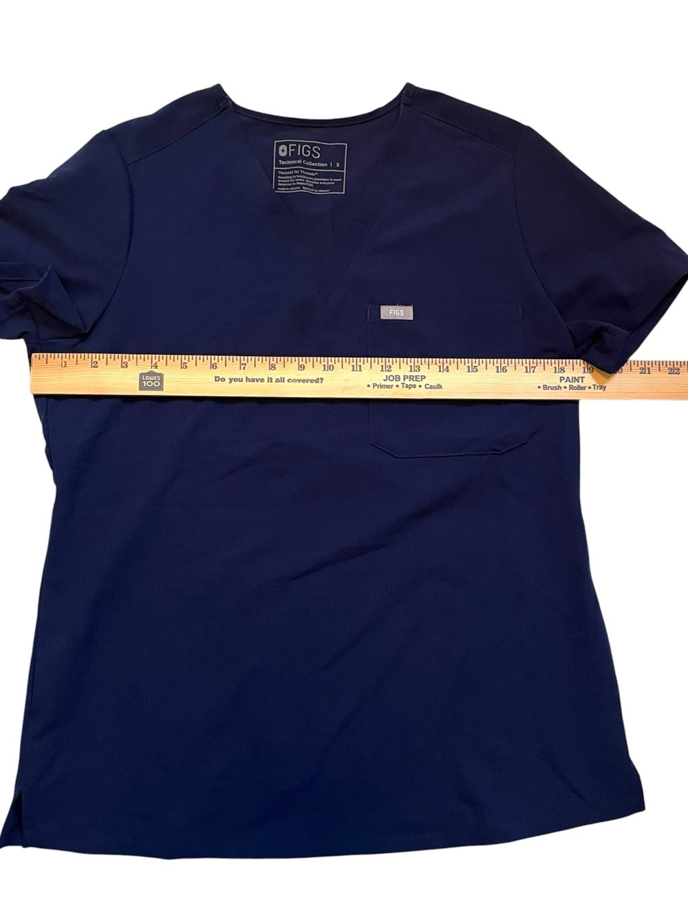 FIGS Catarina One Pocket Scrub Top Small Navy Healthcare Uniform - Picture 7 of 10